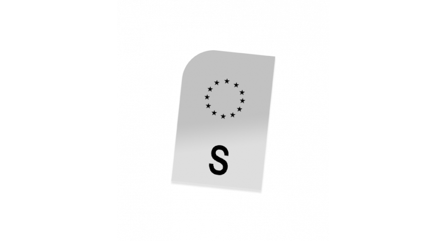 MC S-märke vit standard
