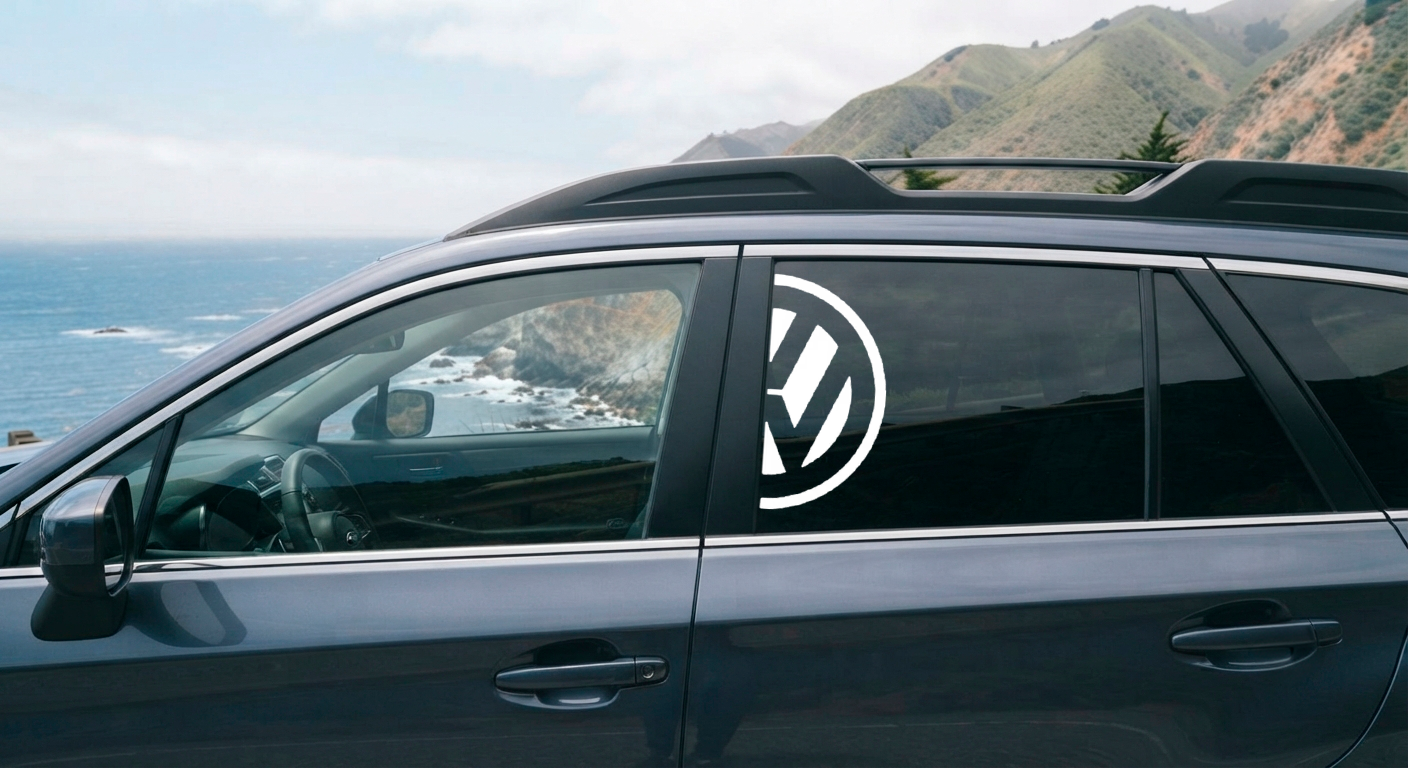 Dekal sidorutedekaler 2-delar Volkswagen