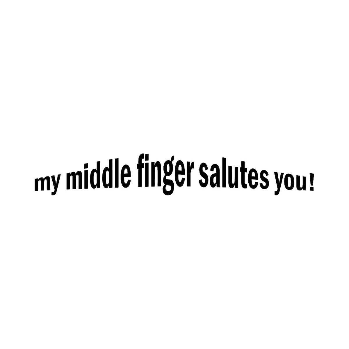 MY Middlefinger Salutes You - Dekal