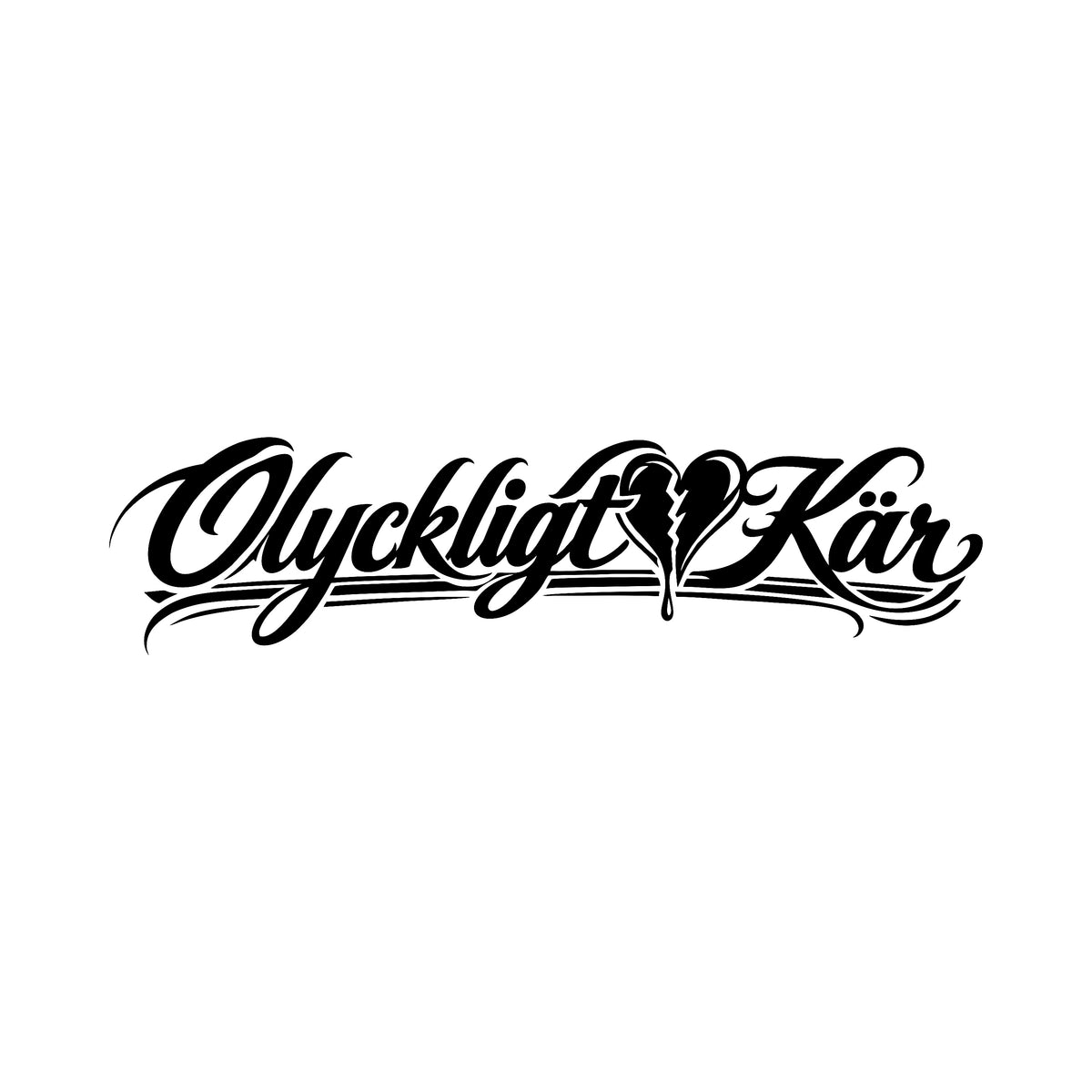 Olyckligt kär - Dekal