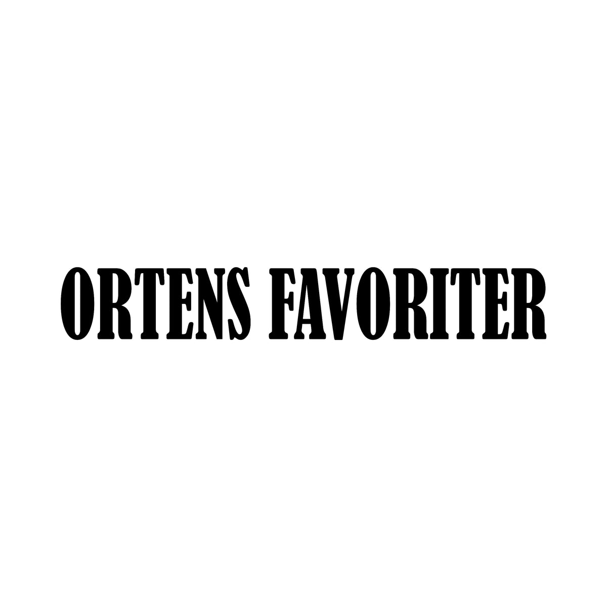 ORTENS FAVORITER - Dekal