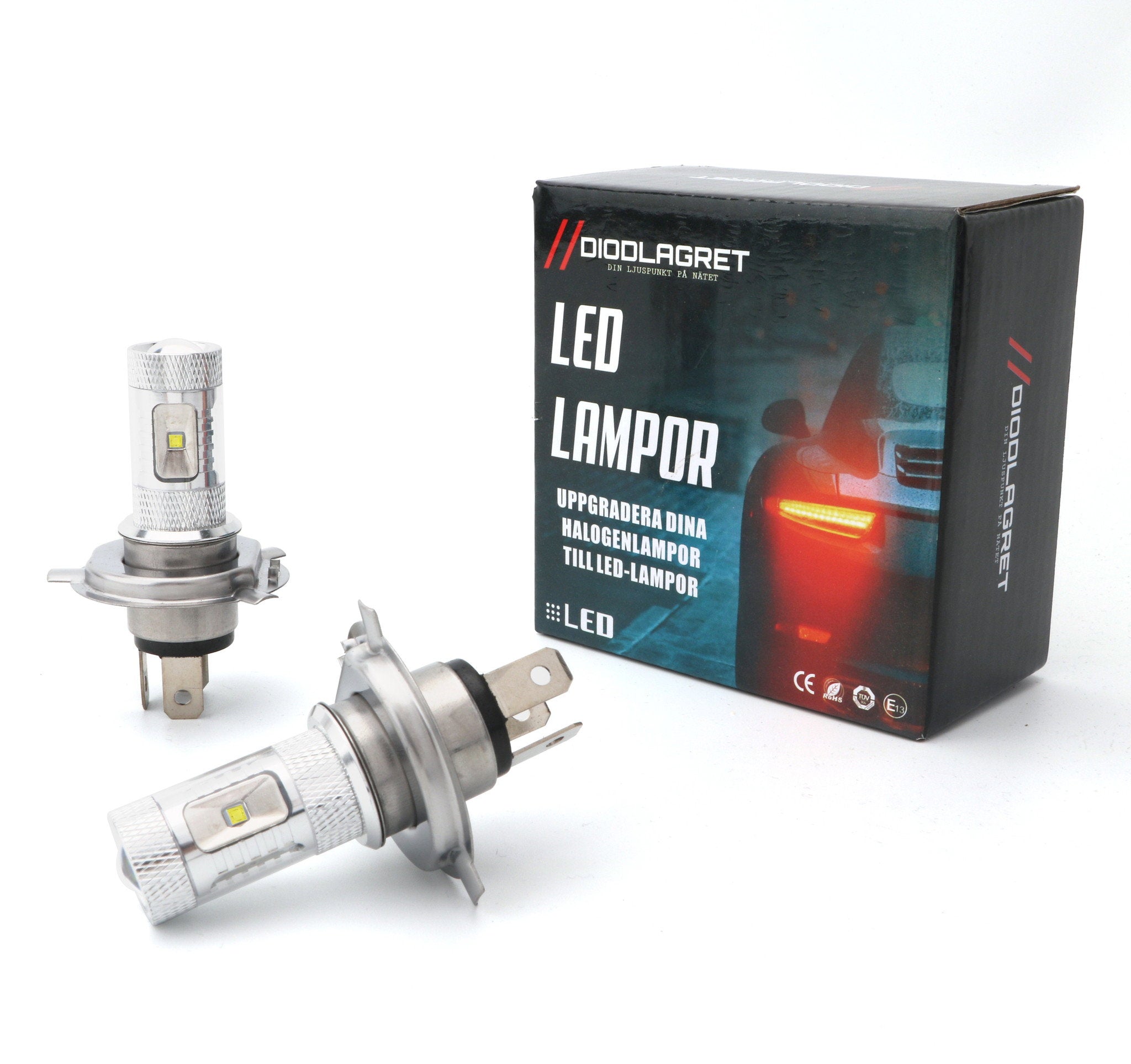 H4 Led-lampor 2pack Dimljuslampor
