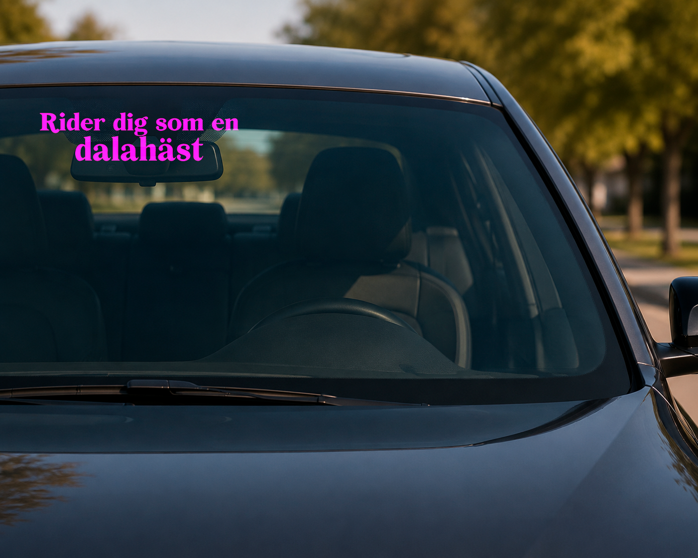 Rider dig som en dalahäst dekal