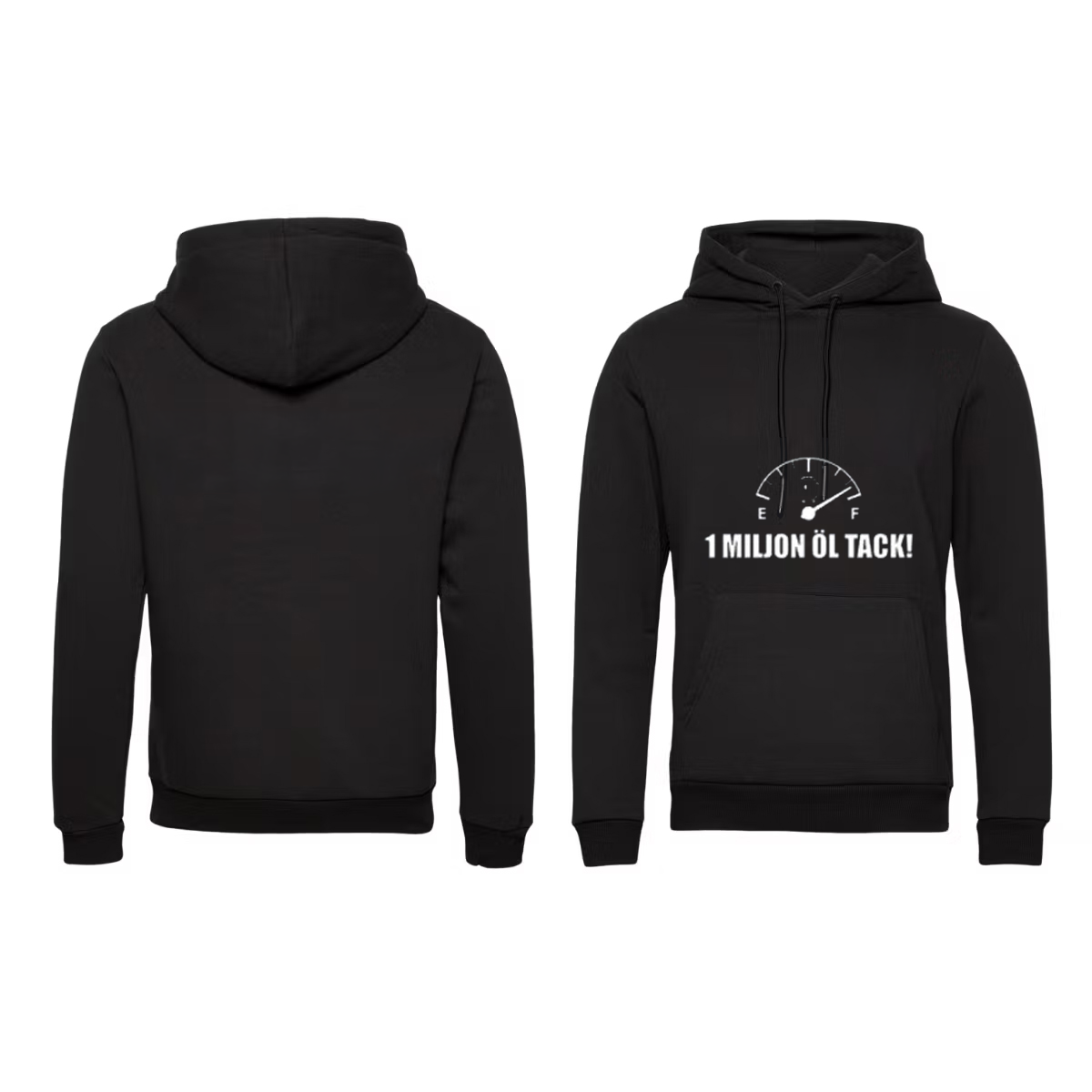 Hoodie 1 MILJON ÖL TACK!