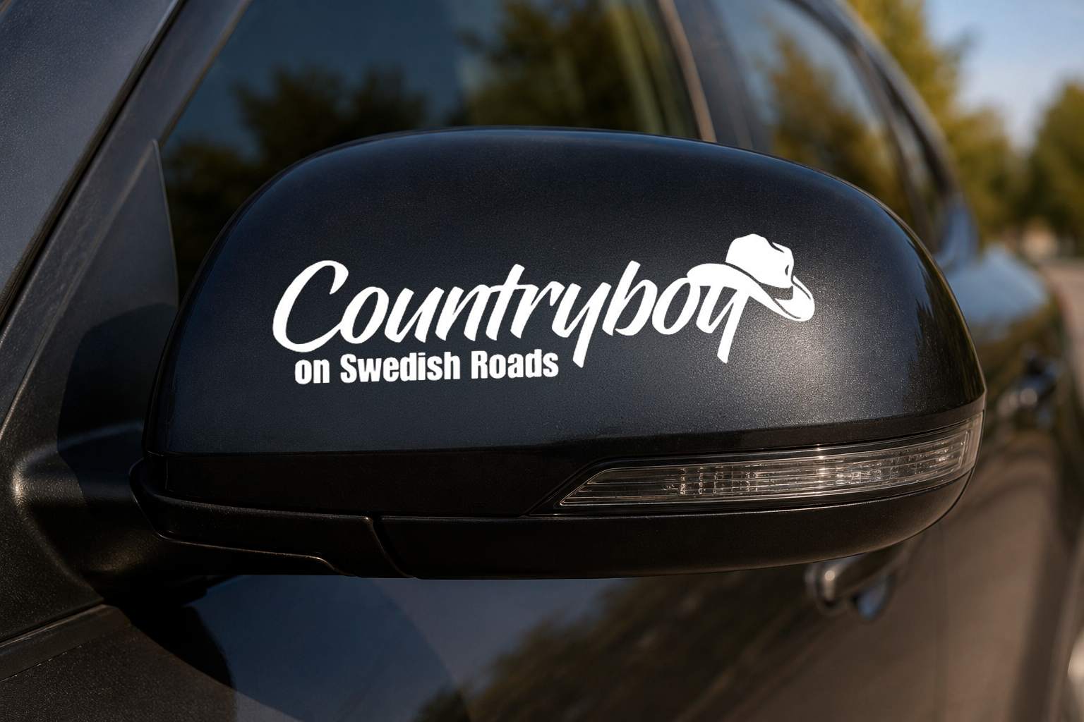 Dekal Countryboy on swedish roads