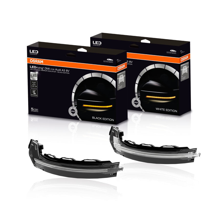 LEDriving® Dynamic Mirror Indicator for Audi A3 8V – Black Edition