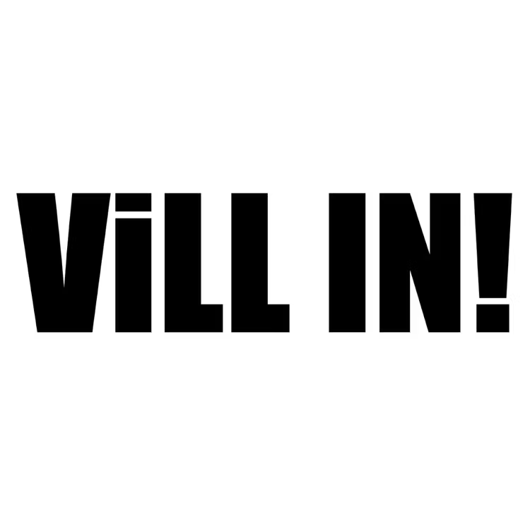 VILL IN! Dekal