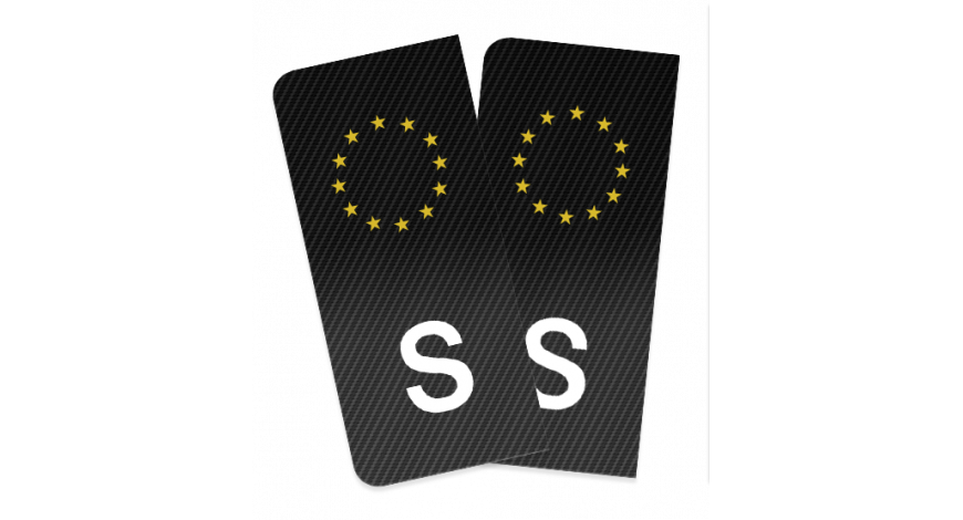 S-märke kolfiber gul