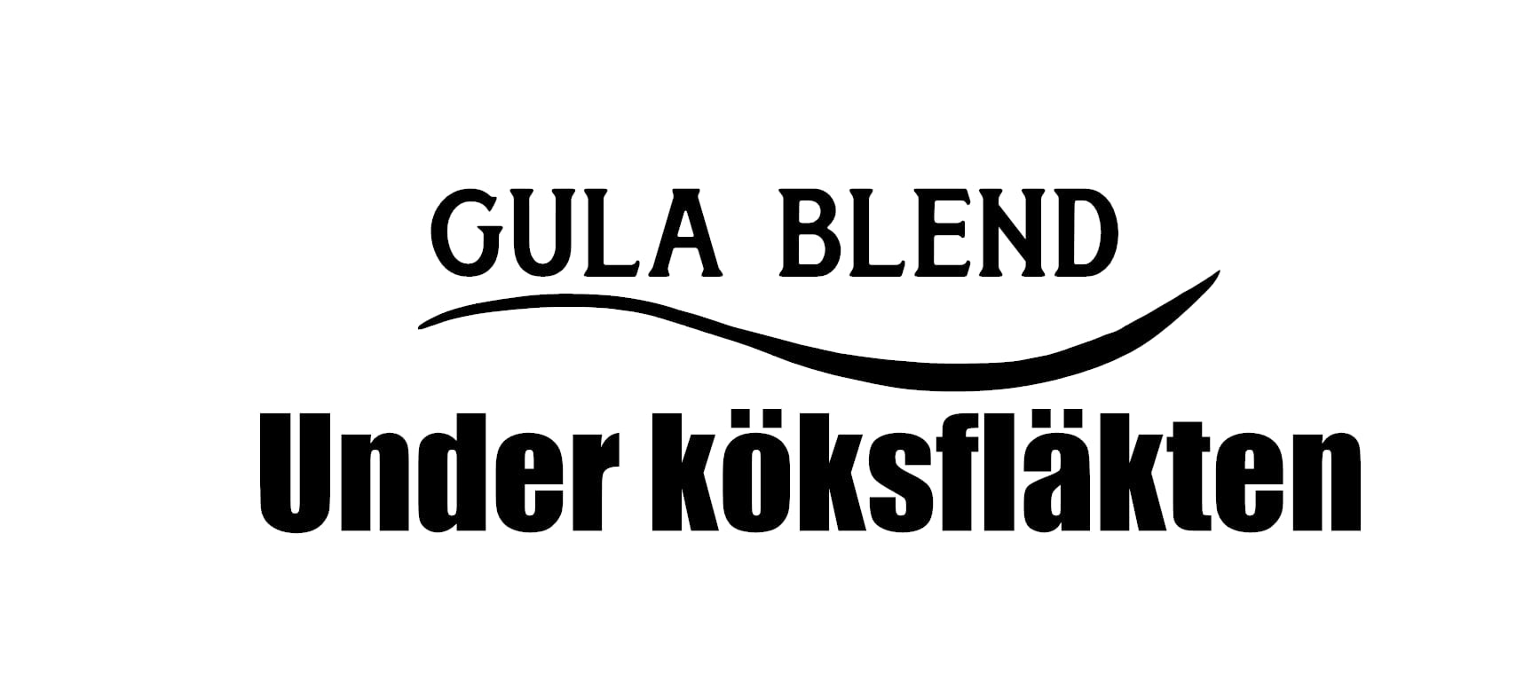 Gula blend under köksfläkten dekal