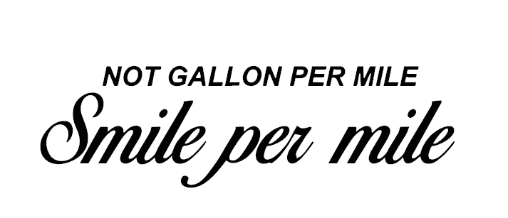 Smile per mile Dekal
