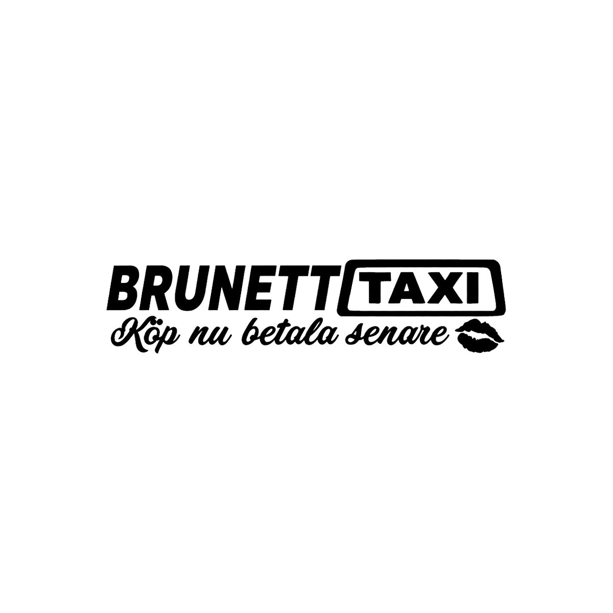 Dekal Brunett Taxi