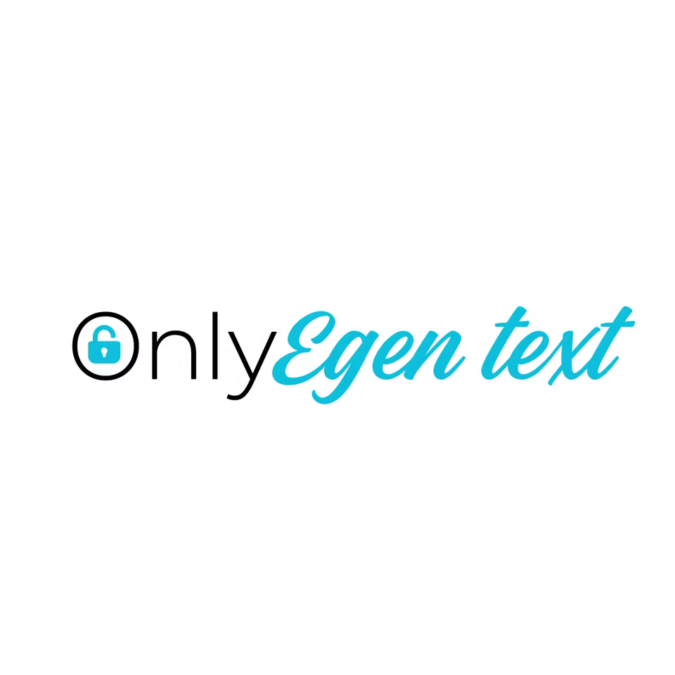 Only Egen Text Dekal