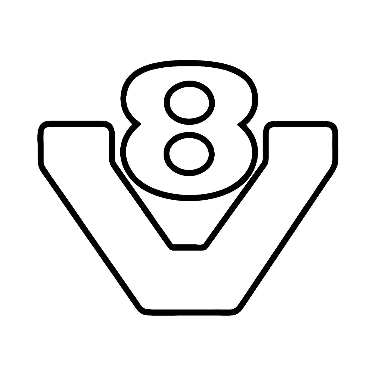 V8 2 - Dekal