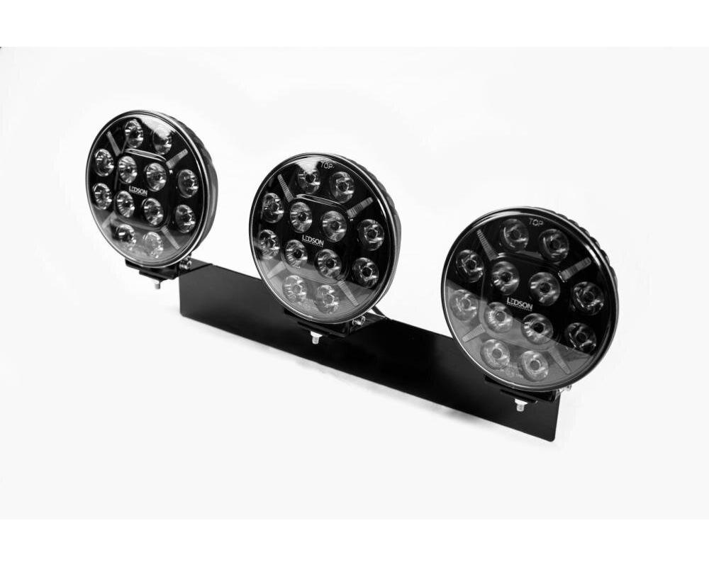 Castor7+ LEDSON LED Extraljus 7ˮ (3 st extraljus) och extraljushållare